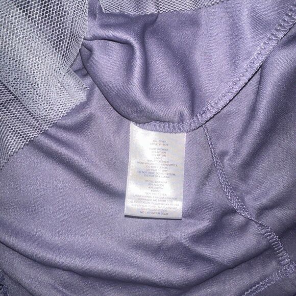 SL FASHIONS Mystic Heather Tea Length Sequin Lace Midi Fit and Flare Dress SZ 10 - Picture 7 of 10